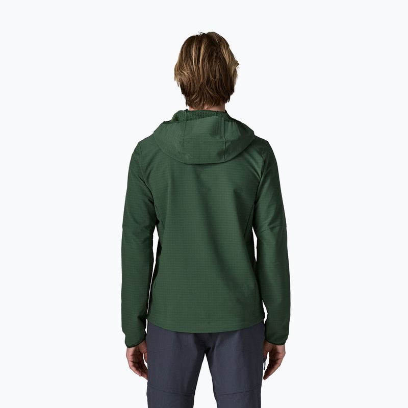 Pánská softshellová bunda Patagonia R1 TechFace Hoody canopy green 2