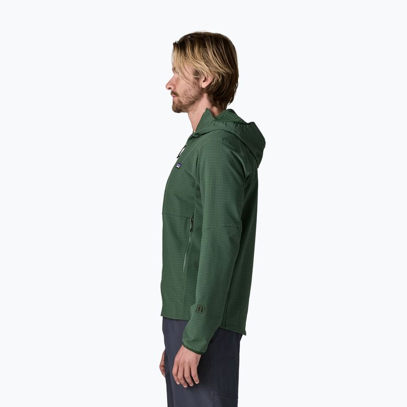 Pánská softshellová bunda Patagonia R1 TechFace Hoody canopy green 3