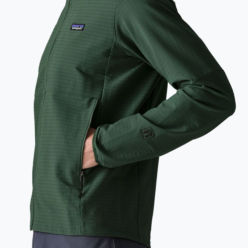 Pánská softshellová bunda Patagonia R1 TechFace Hoody canopy green 5
