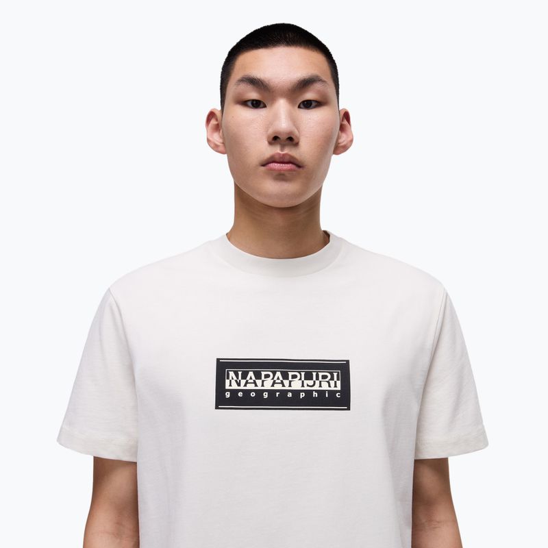 Pánské tričko  Napapijri S-Box Logo white whisper 3