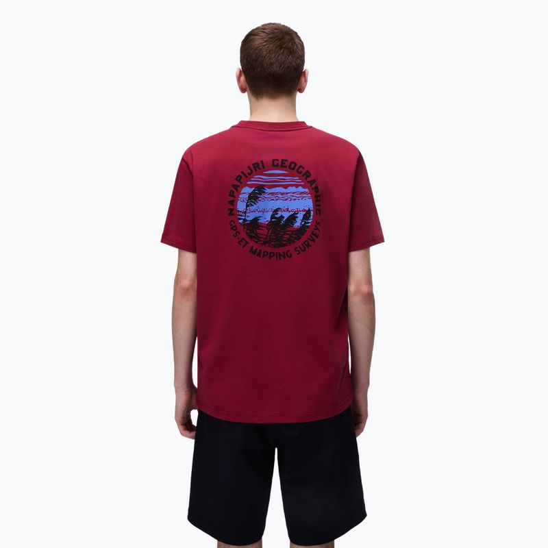 Pánské tričko Napapijri S-Vignonil Back tibetan red R1E 2