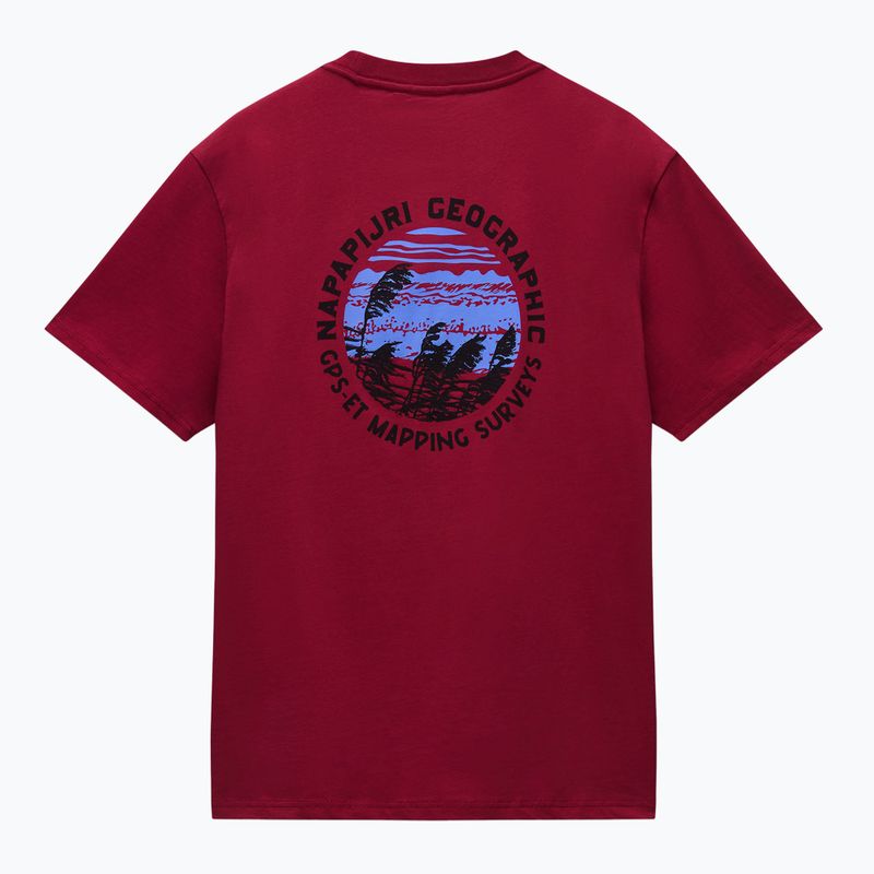 Pánské tričko Napapijri S-Vignonil Back tibetan red R1E 6