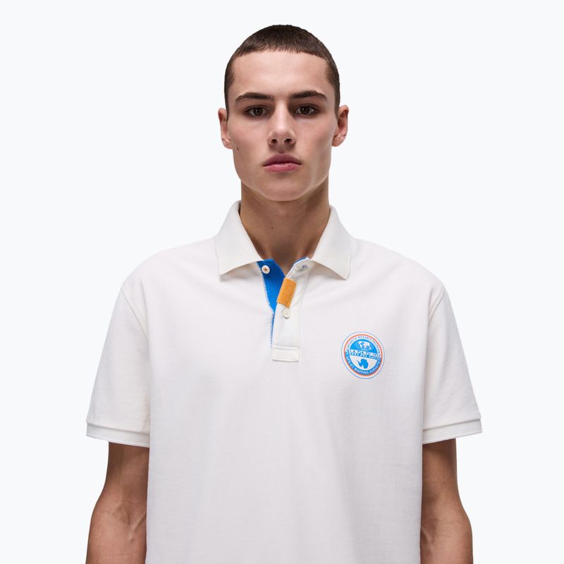 Pánské polo tričko  Napapijri E-Clanis white whisper 3