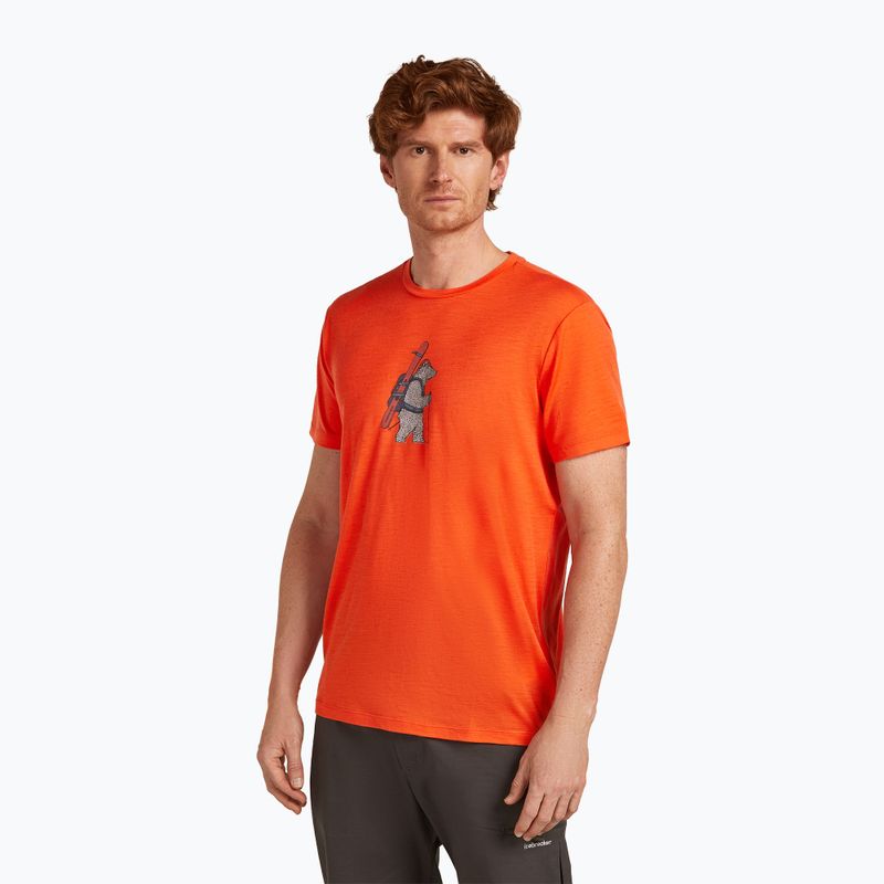 Pánské tričko Icebreaker Merino 150 Tech Lite Bear Tour fervid