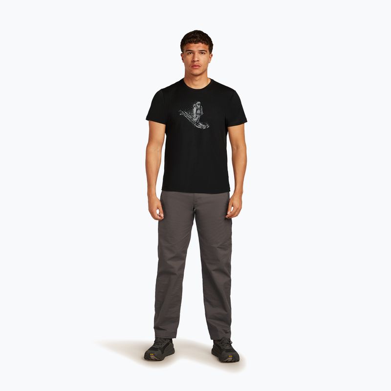 Pánské tričko icebreaker Merino 150 Tech Lite Skiing Yeti black 2