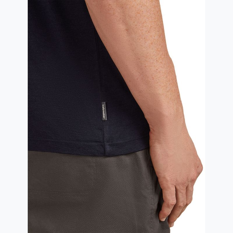 Pánské tričko Icebreaker Merino 150 Tech Lite Mountain Pulse midnight navy 5