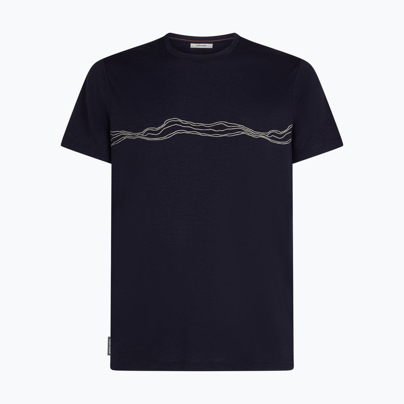 Pánské tričko Icebreaker Merino 150 Tech Lite Mountain Pulse midnight navy 6
