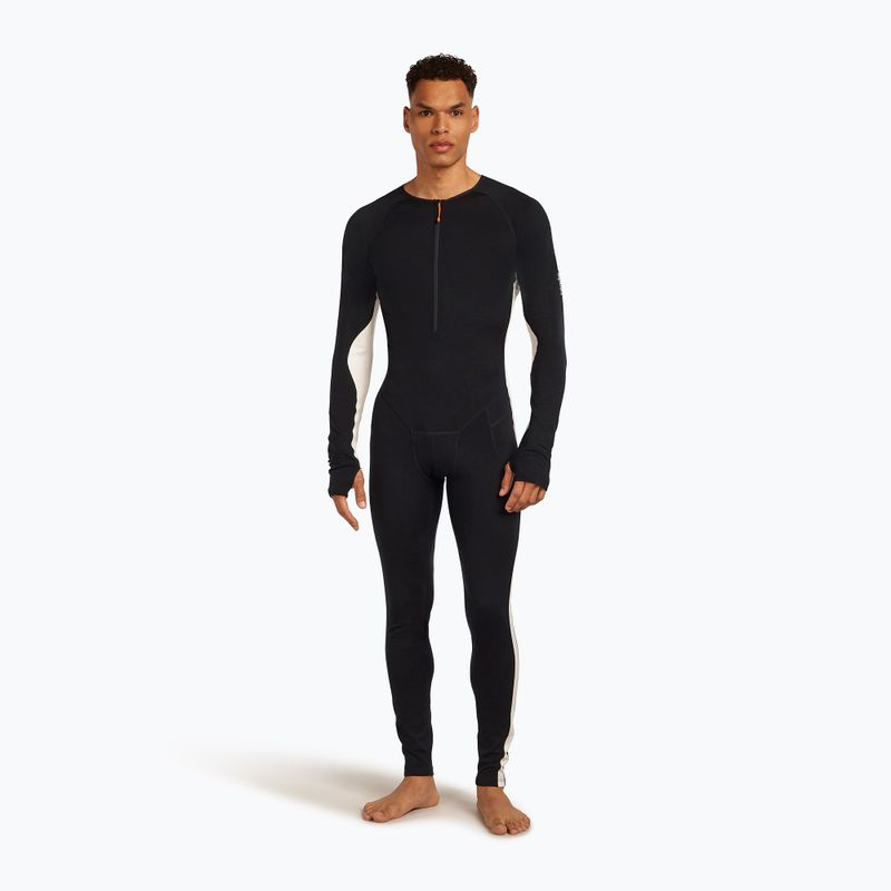 Pánský termoregulační overal icebreaker Merino 200 Oasis+ black/undyed/cb 4