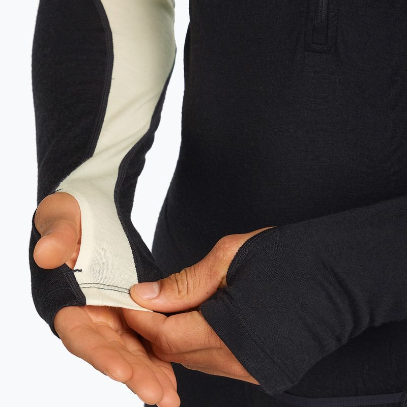 Pánský termoregulační overal icebreaker Merino 200 Oasis+ black/undyed/cb 10