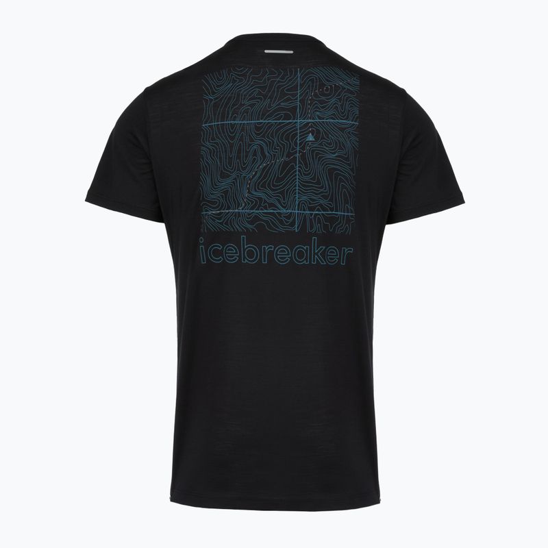 Pánská tričko Icebreaker Merino Blend 125 Cool-Lite Sphere Trail black 2