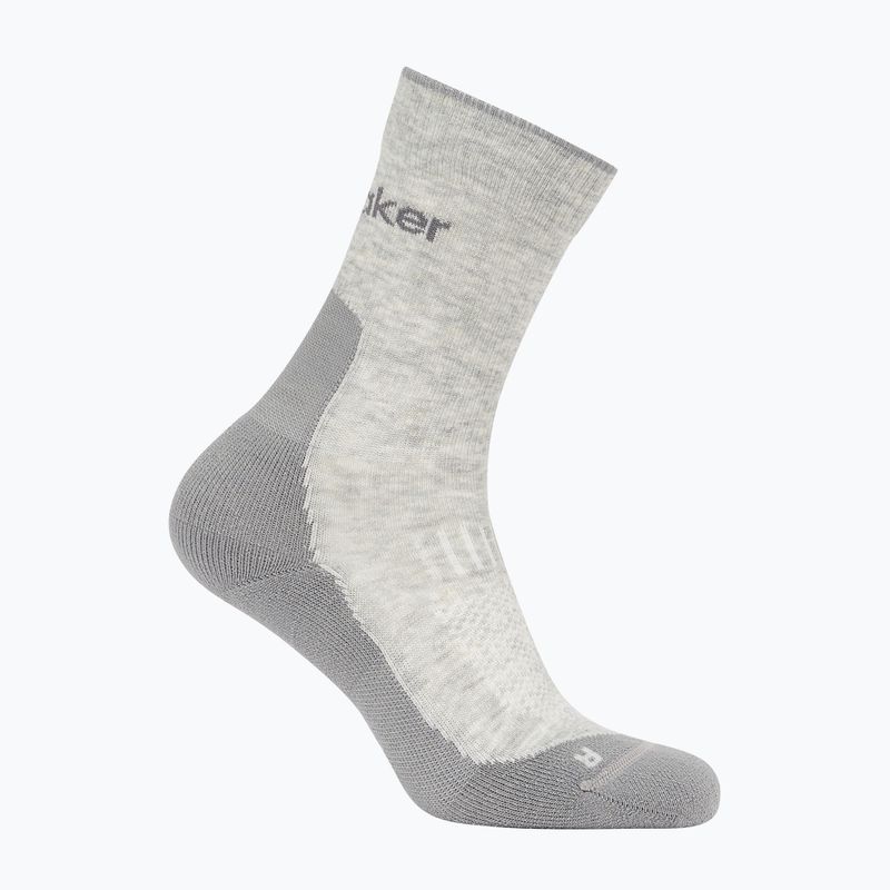 Pánské ponožky Icebreaker Merino Hike+ Light Crew blizzard heather/alloy