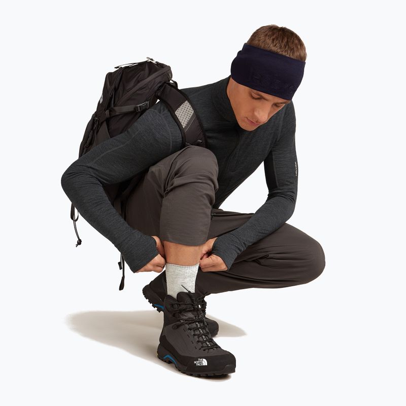 Pánské ponožky Icebreaker Merino Hike+ Light Crew blizzard heather/alloy 5
