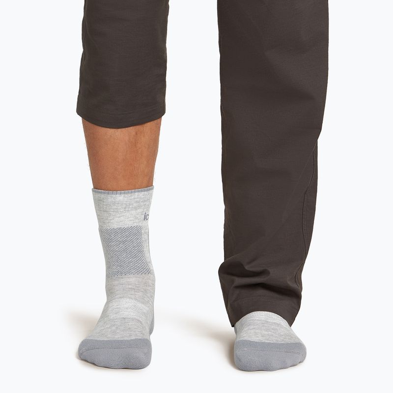 Pánské ponožky Icebreaker Merino Hike+ Medium Crew blizzard heather/alloy 4