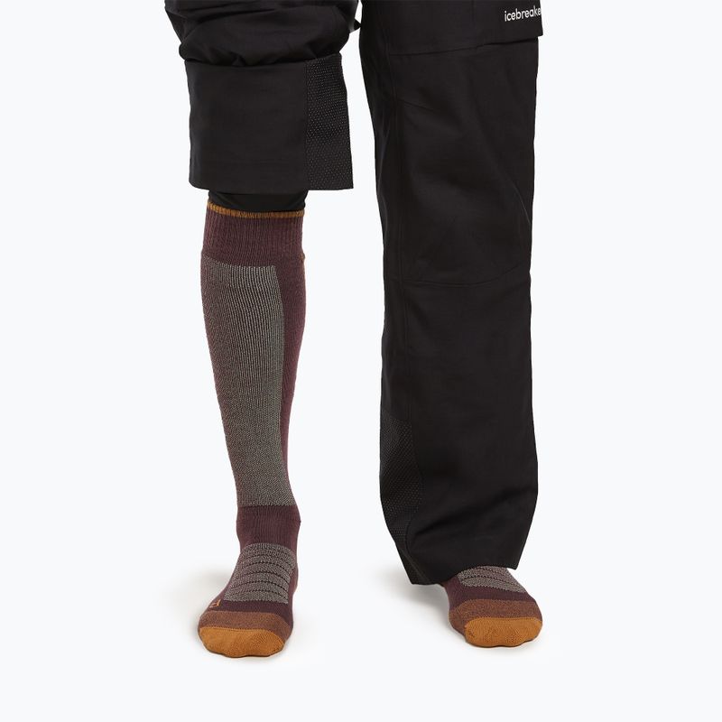 Pánské lyžařské ponožky Icebreaker Merino Ski+ Medium OTC java/trail/seaglass 3