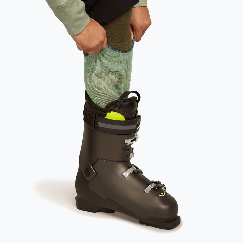 Pánské lyžařské ponožky Icebreaker Merino Ski+ Medium OTC Mountain Contour seaglass/atlantis/trail 5