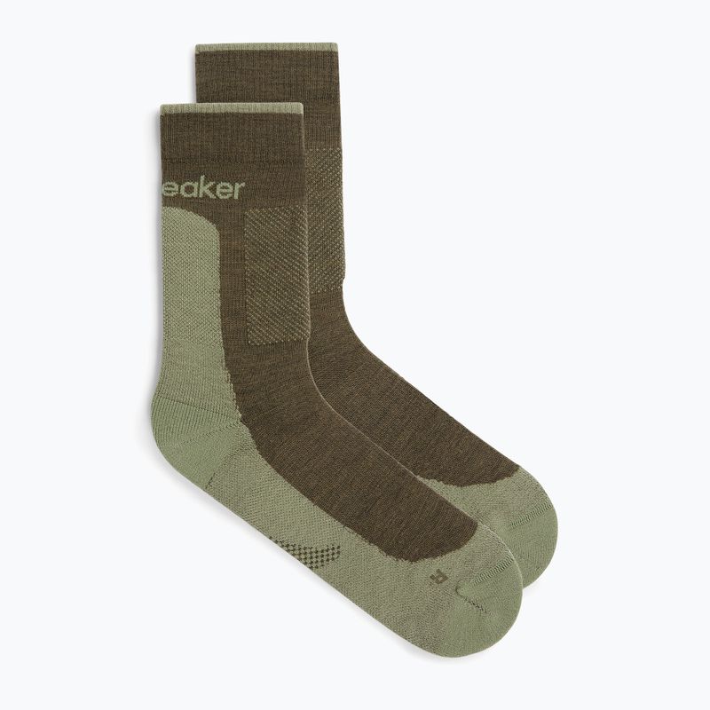 Pánské ponožky Icebreaker Merino Hike+ Medium Crew loden/lichen 2