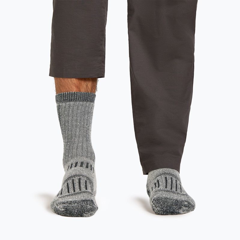 Pánské ponožky icebreaker Merino Hike+ Mountaineer Mid Calf jet heather/black 3