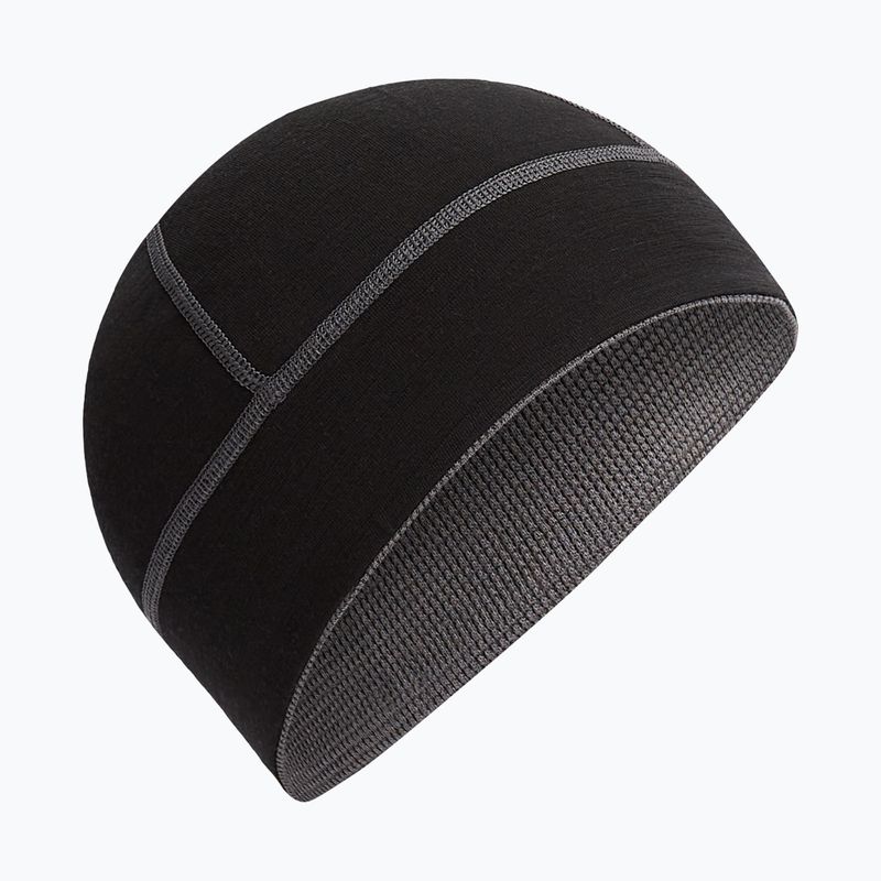 Zimní čepice icebreaker Merino 260 Waffle Reversible Beanie obsidian/černá 2
