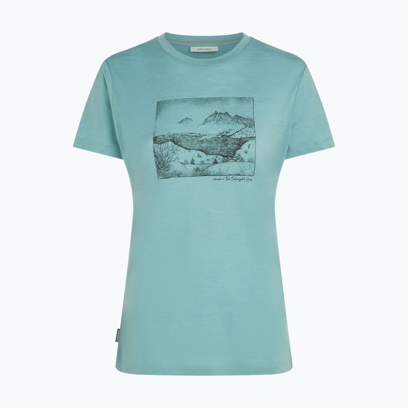 Dámské tričko Icebreaker Merino 150 Tech Lite Terrain hydro 7