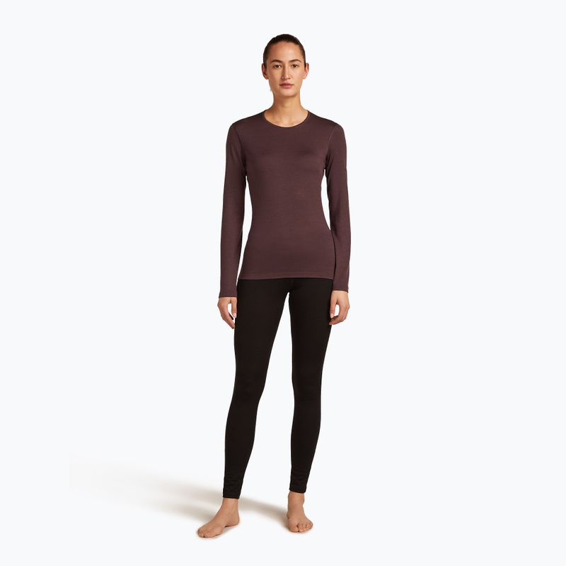 Dámské termo tričko Icebreaker Longsleeve 200 Oasis Crewe java 2
