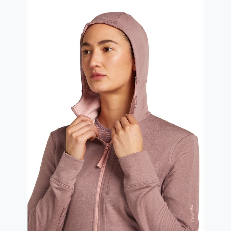 Icebreaker dámská mikina s kapucí Merino 260 Quantum IV Zip Summit/Blush 5