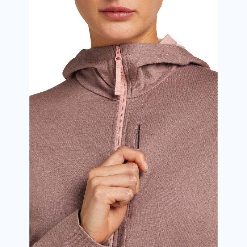 Icebreaker dámská mikina s kapucí Merino 260 Quantum IV Zip Summit/Blush 6