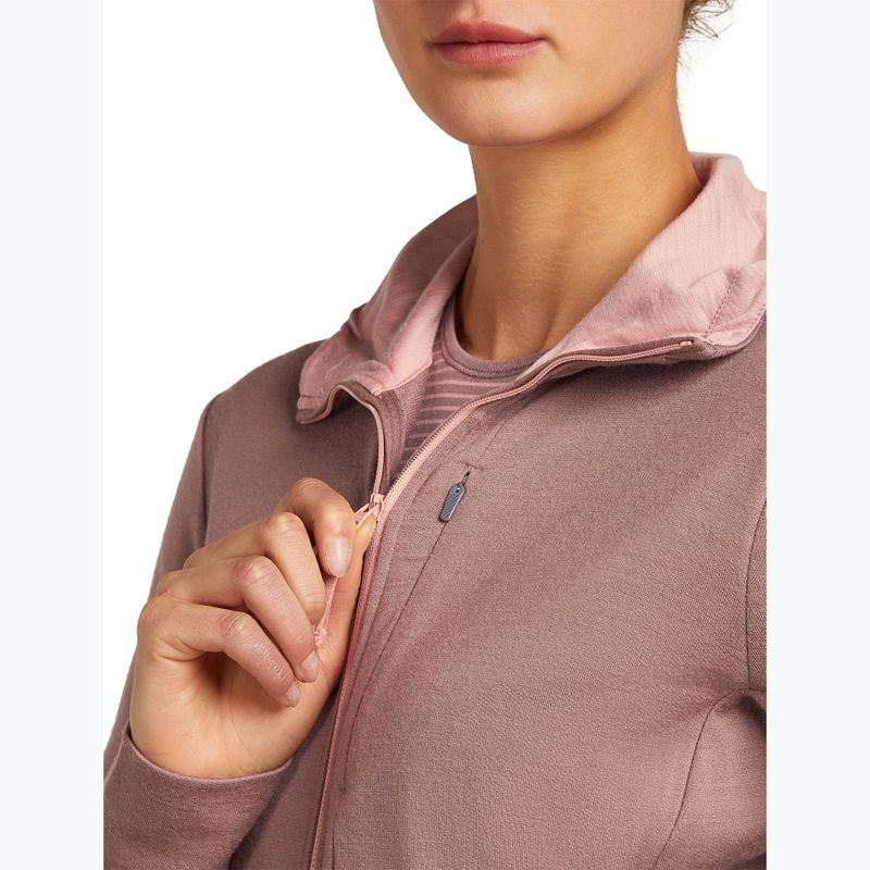 Icebreaker dámská mikina s kapucí Merino 260 Quantum IV Zip Summit/Blush 7