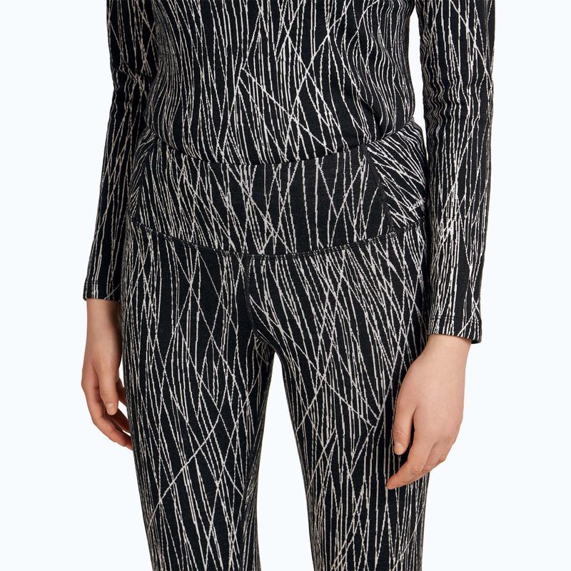 Dámské termo legíny Icebreaker Merino 260 Tech Vertex High Rise Delta Lines AOP black/snow/j 4