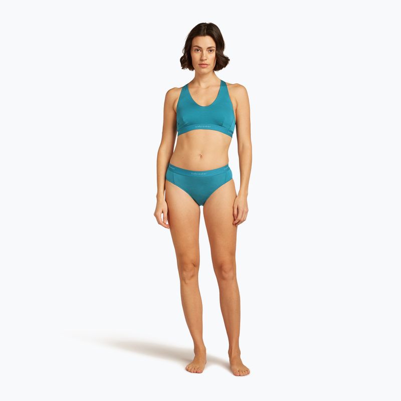 Sportovní podprsenka Icebreaker Merino 125 Cool-Lite Sprite Racerback topaz 3