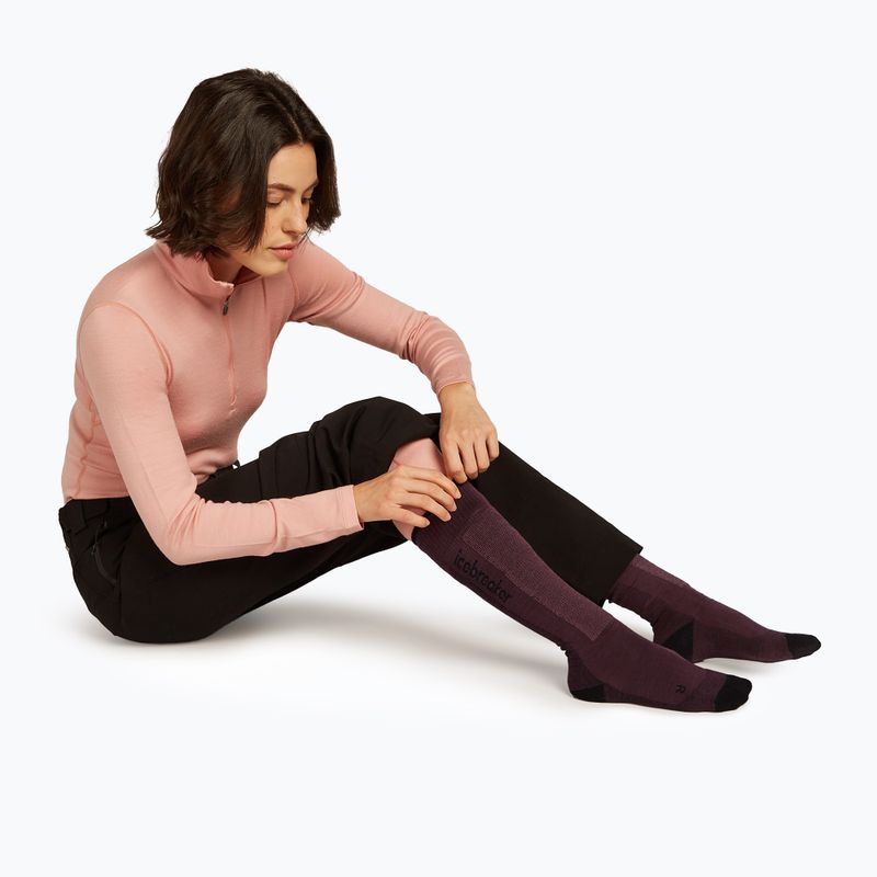 Dámské lyžařské ponožky Icebreaker Merino Ski+ Light OTC java/black/summit 4