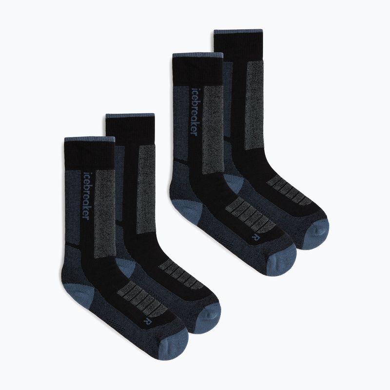 Dámské lyžařské ponožky Icebreaker Merino Ski+ Medium OTC 2 Pack black/dawn/graphite
