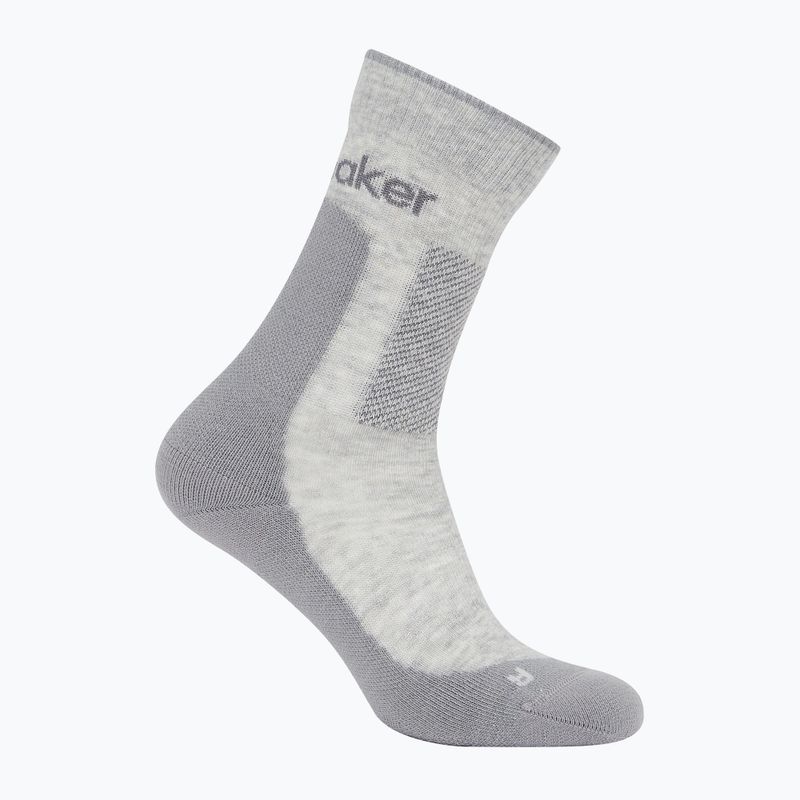 Icebreaker dámské ponožky Merino Hike+ Medium Crew blizzard heather/alloy