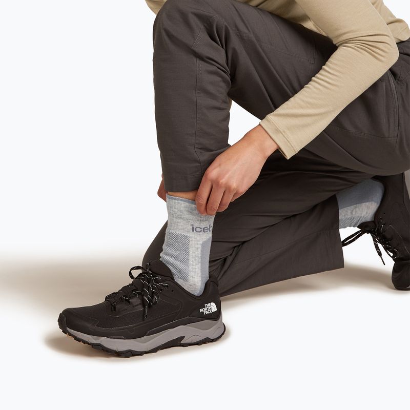 Icebreaker dámské ponožky Merino Hike+ Medium Crew blizzard heather/alloy 5