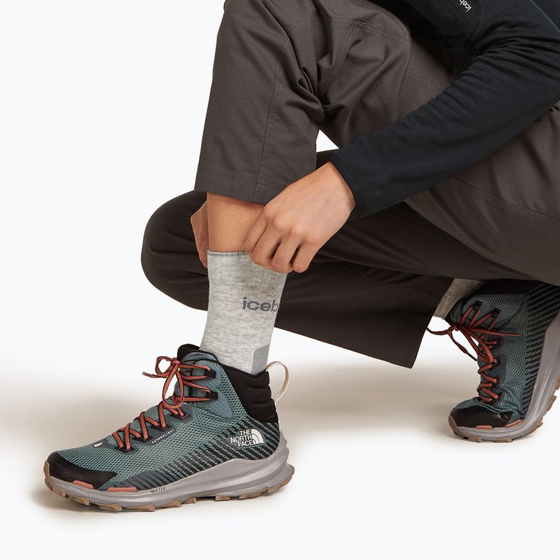 Dámské ponožky Icebreaker Merino Hike+ Light Crew blizzard heather/alloy 5