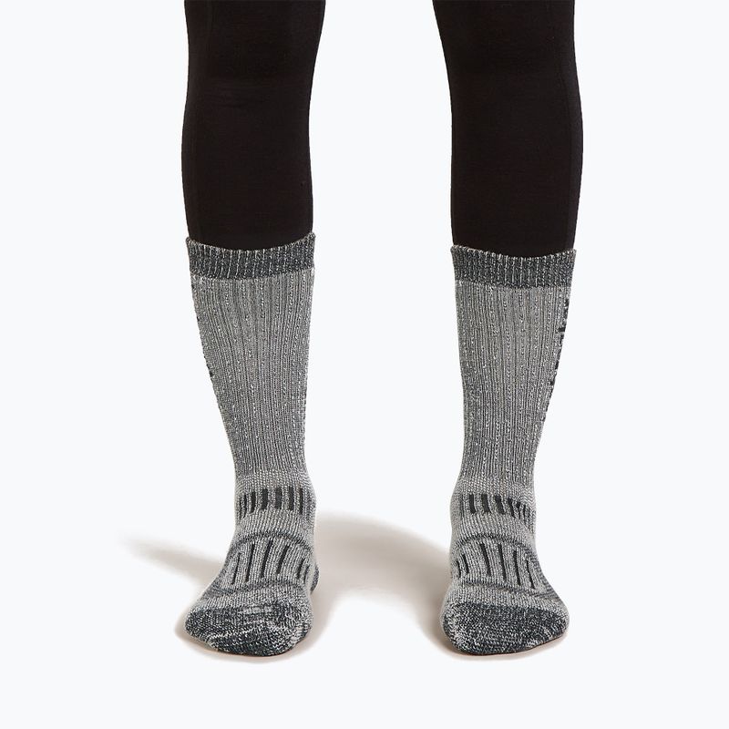 Dámské ponožky Icebreaker Merino Hike+ Mountaineer Mid Calf jet heather/black 3