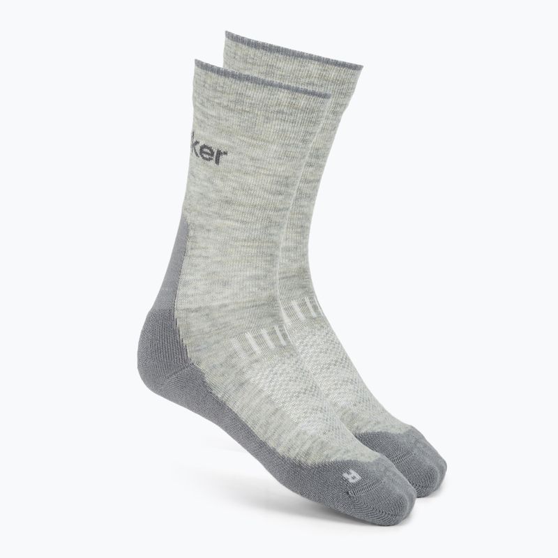 Dámské ponožky icebreaker Merino Hike+ Light Crew 2 pairs blizzar hthr/alloy