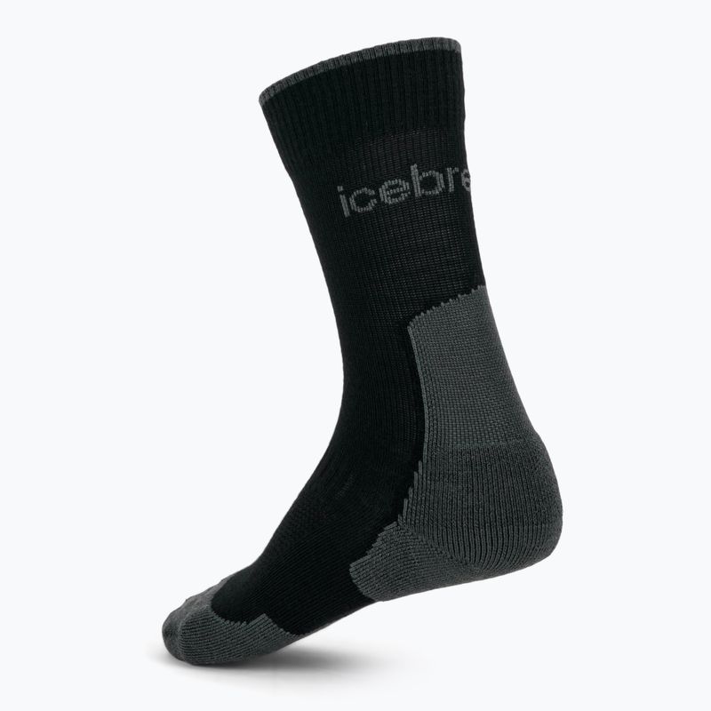Pánské ponožky icebreaker Merino Hike+ Light Crew 2 pairs black/obsidian 2