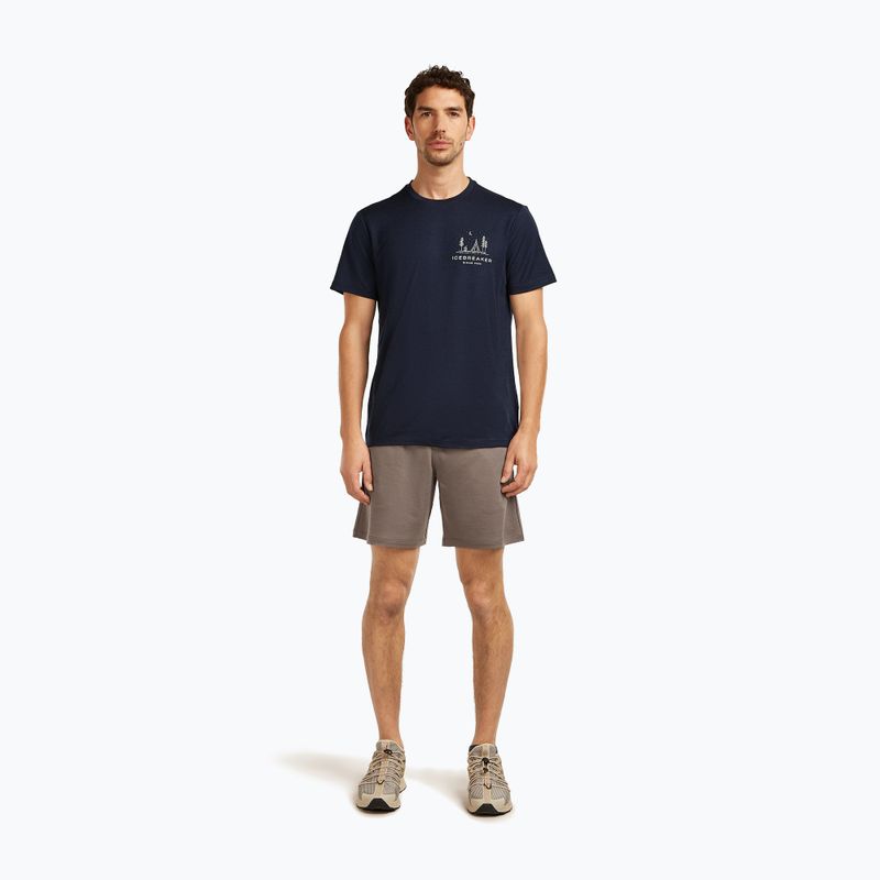 Pánské tričko icebreaker Merino 150 Tech Lite Peaceful Pass Tee midnight navy 2