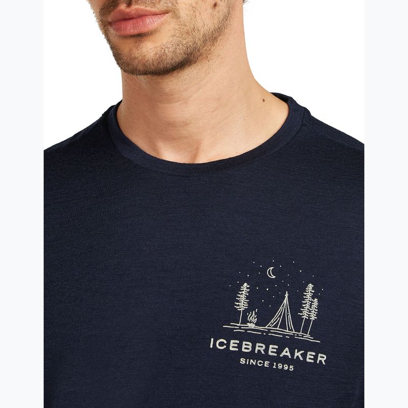 Pánské tričko icebreaker Merino 150 Tech Lite Peaceful Pass Tee midnight navy 5