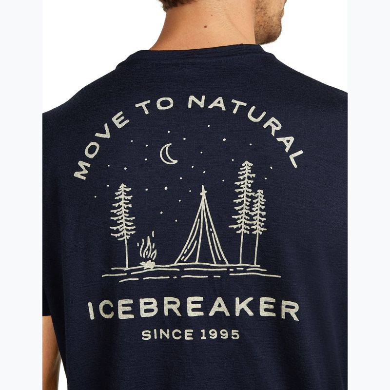 Pánské tričko icebreaker Merino 150 Tech Lite Peaceful Pass Tee midnight navy 6