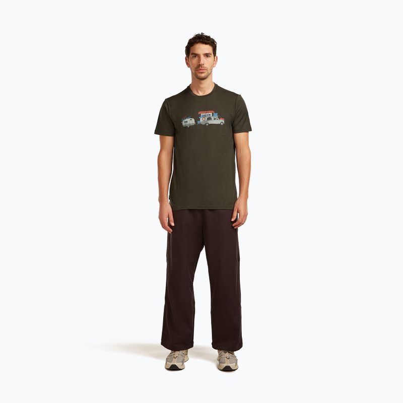 Pánské tričko icebreaker Merino 150 Tech Lite Transportage Tee dark loden 2