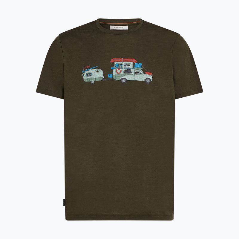 Pánské tričko icebreaker Merino 150 Tech Lite Transportage Tee dark loden 7