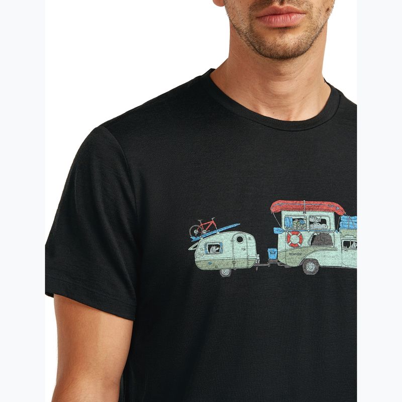 Pánské tričko icebreaker Merino 150 Tech Lite Transportage Tee black 5