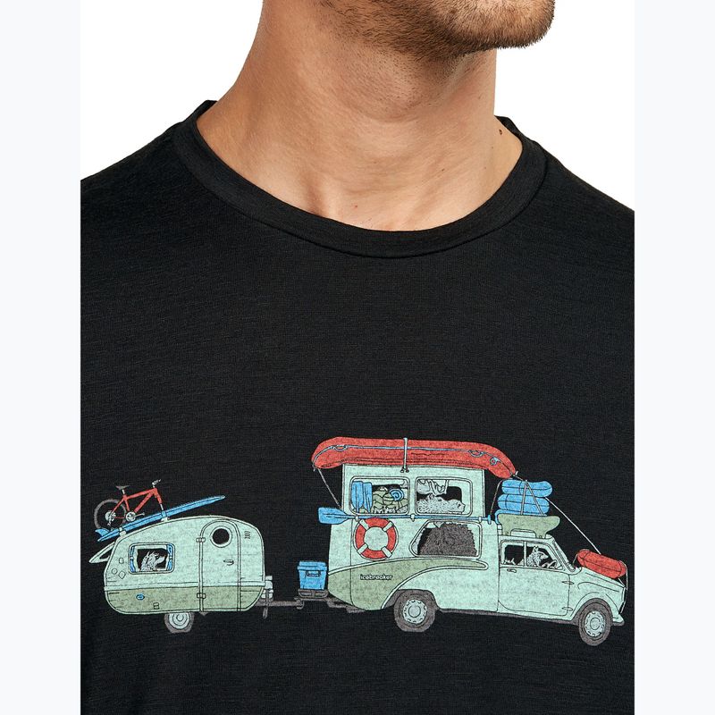Pánské tričko icebreaker Merino 150 Tech Lite Transportage Tee black 6