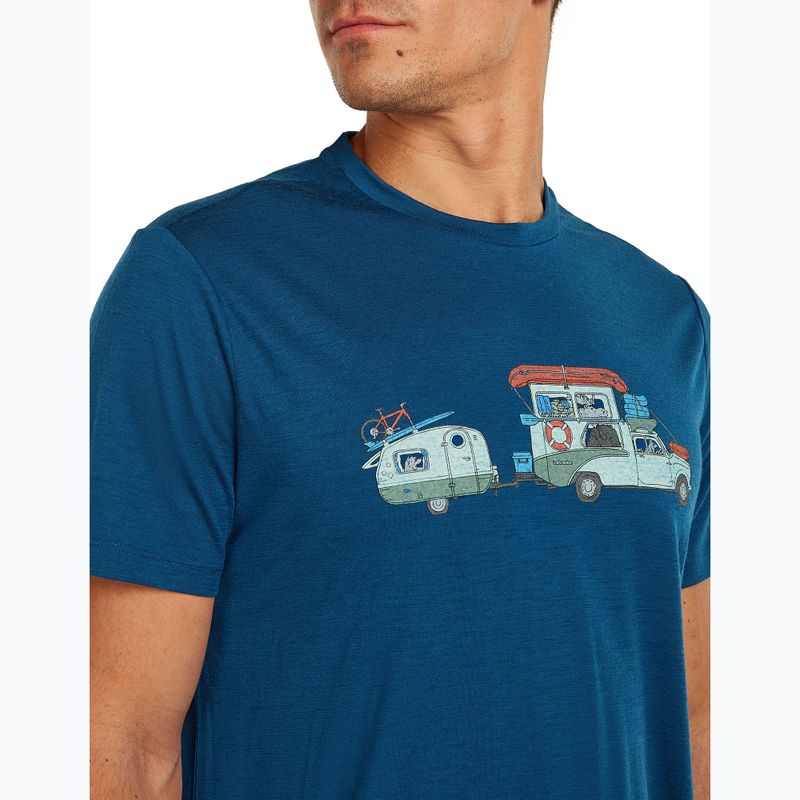 Pánské tričko icebreaker Merino 150 Tech Lite Transportage Tee atlantis 5