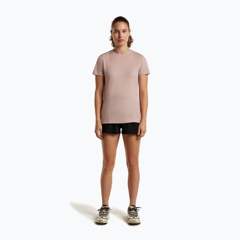 Dámské trekingové tričko icebreaker Merino 150 Tech Lite III Tee pink quartz 2