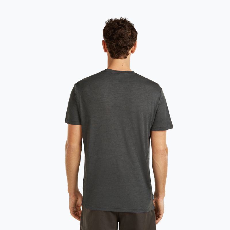 Pánské tričko icebreaker Merino 150 Tech Lite Bear Catch Tee obsidian 3