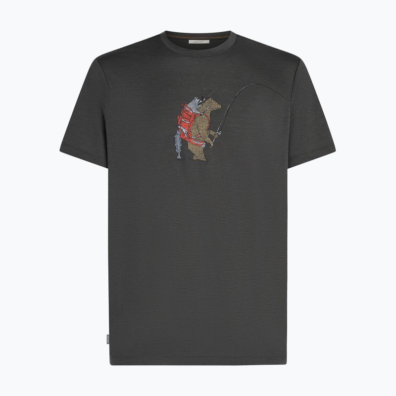 Pánské tričko icebreaker Merino 150 Tech Lite Bear Catch Tee obsidian 7