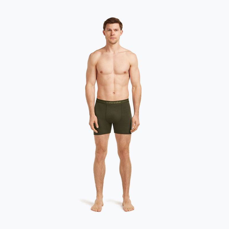 Pánské termoakční boxerky icebreaker Anatomica dark loden 3