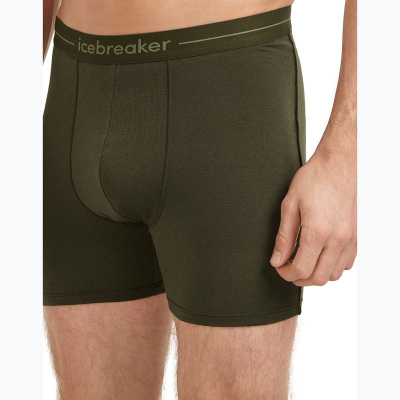 Pánské termoakční boxerky icebreaker Anatomica dark loden 5